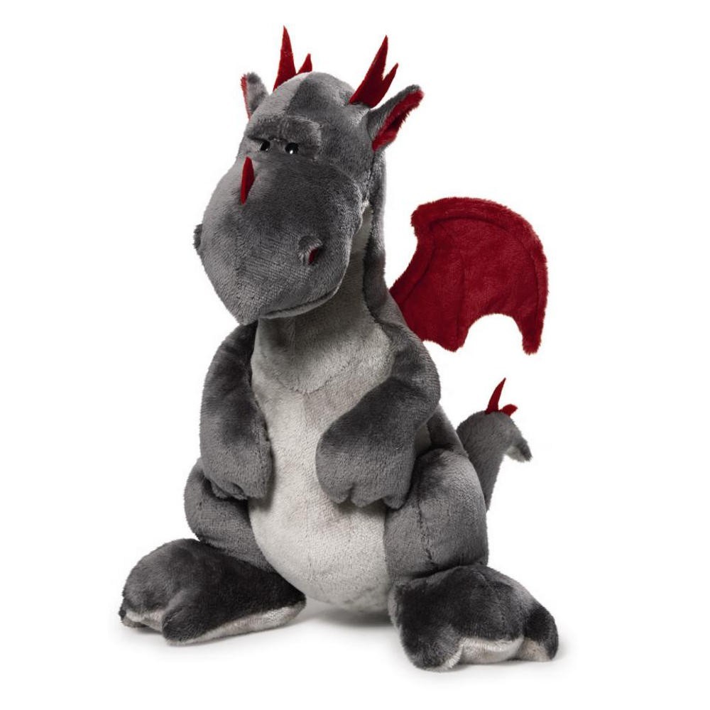 Nici Drache Grau Rot 20 Cm Stehend Plüsch Kuscheltier Dragon Ebay